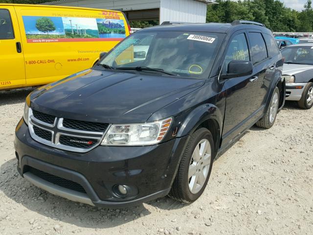 3C4PDCDG1CT305087 - 2012 DODGE JOURNEY CR BLACK photo 2