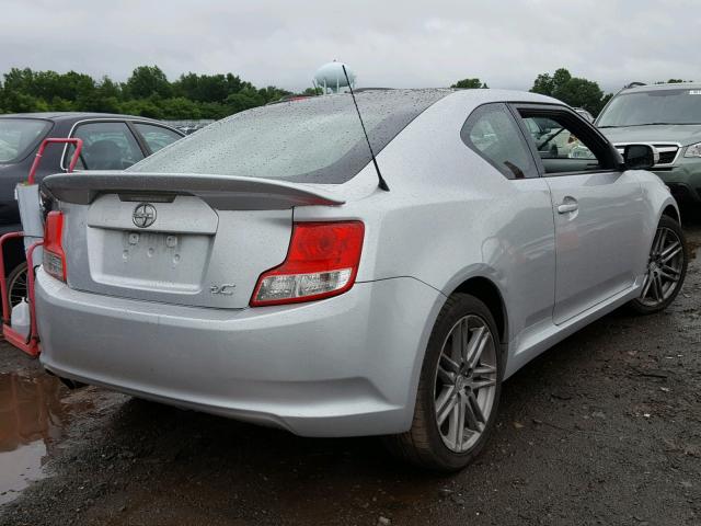 JTKJF5C73B3009990 - 2011 TOYOTA SCION TC 银色 照片 4
