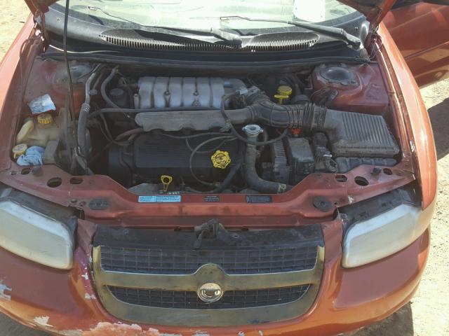 3C3EL45H0TT277603 - 1996 CHRYSLER SEBRING JX ORANGE photo 7