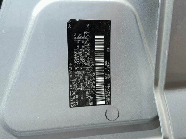 JTLZE4FE3CJ020541 - 2012 TOYOTA SCION XB Silber Foto 10