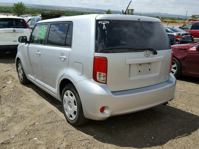 JTLZE4FE3CJ020541 - 2012 TOYOTA SCION XB Silber Foto 3
