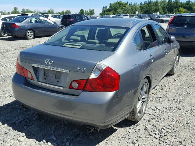 JNKBY01E46M203341 - 2006 INFINITI M45 BASE SILVER photo 4