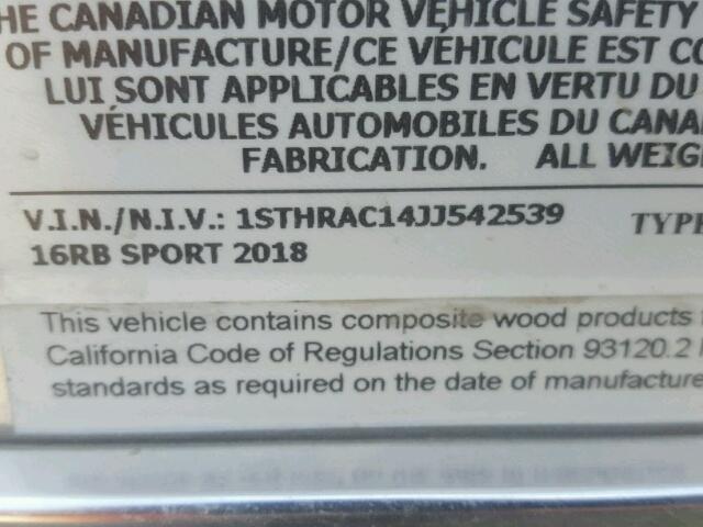 1STHRAC14JJ542539 - 2018 AIRS TRAVELTRAI Gümüş foto 10