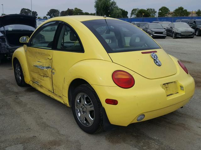 3VWBC21C7XM440175 - 1999 VOLKSWAGEN NEW BEETLE ყვითელი ფოტო 3
