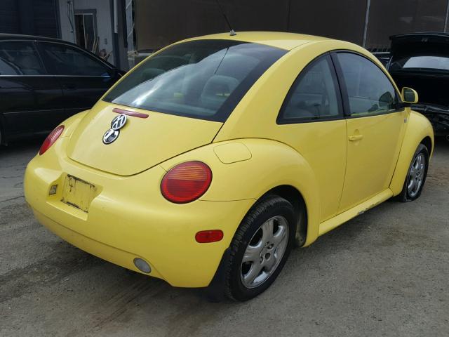 3VWBC21C7XM440175 - 1999 VOLKSWAGEN NEW BEETLE ყვითელი ფოტო 4