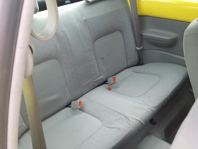 3VWBC21C7XM440175 - 1999 VOLKSWAGEN NEW BEETLE ყვითელი ფოტო 6