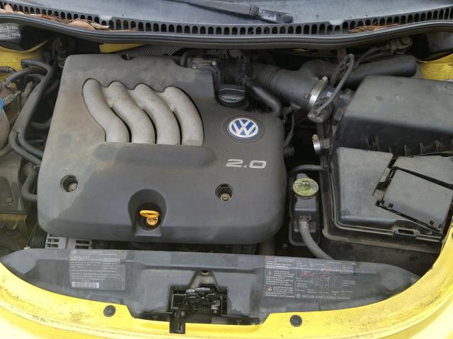 3VWBC21C7XM440175 - 1999 VOLKSWAGEN NEW BEETLE ყვითელი ფოტო 7