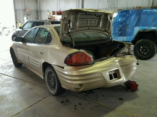 1G2NF52F02C297134 - 2002 PONTIAC GRAND AM S 棕色 照片 3