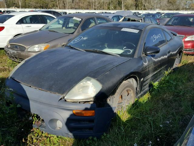 4A3AC74H34E071624 - 2004 MITSUBISHI ECLIPSE GT BLACK photo 2