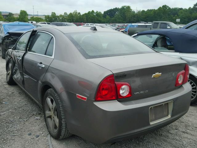 1G1ZC5E0XCF108317 - 2012 CHEVROLET MALIBU 1LT 棕色 照片 3
