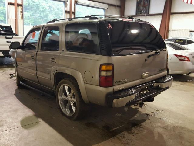 1GNEC13T11J115301 - 2001 CHEVROLET TAHOE C150 BEIGE photo 3