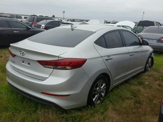 5NPD84LF0HH167569 - 2017 HYUNDAI ELANTRA SILVER photo 4