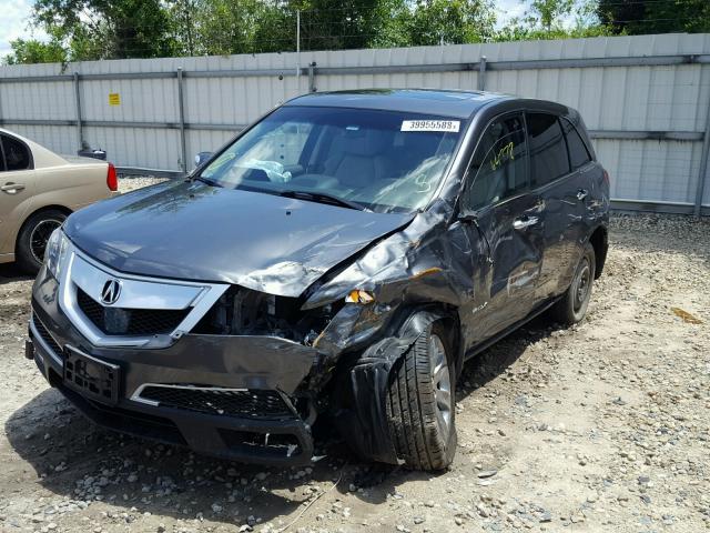 2HNYD2H83CH543303 - 2012 ACURA MDX ADVANC CHARCOAL photo 2