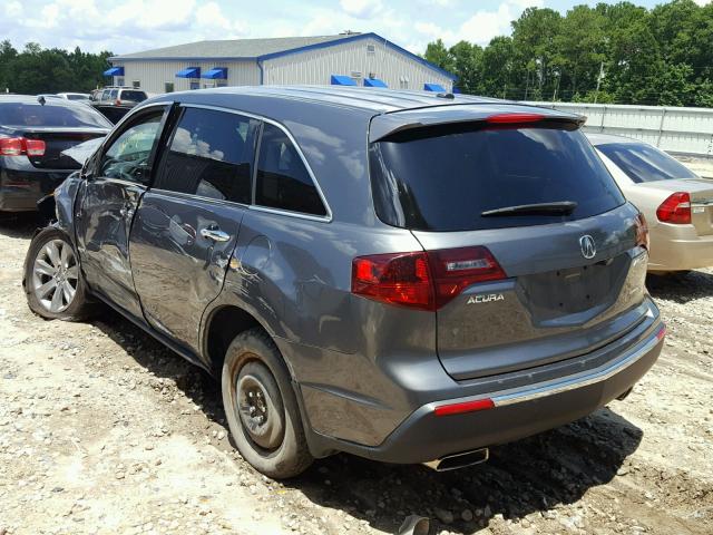 2HNYD2H83CH543303 - 2012 ACURA MDX ADVANC CHARCOAL photo 3