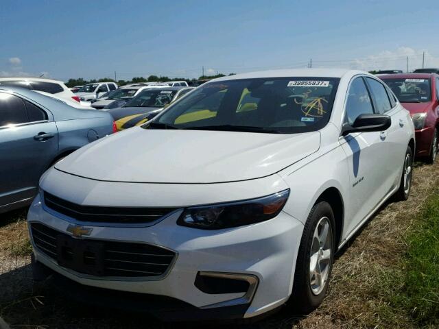 1G1ZB5ST7GF282658 - 2016 CHEVROLET MALIBU LS WHITE photo 2