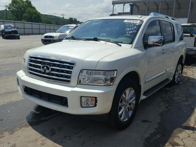 5N3AA08C79N904009 - 2009 INFINITI QX56 WHITE photo 2