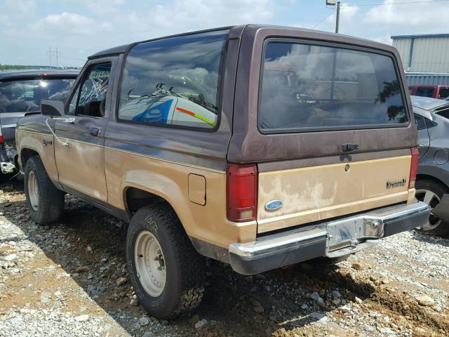 1FMCU12T7JUD46485 - 1988 FORD BRONCO II BROWN photo 3