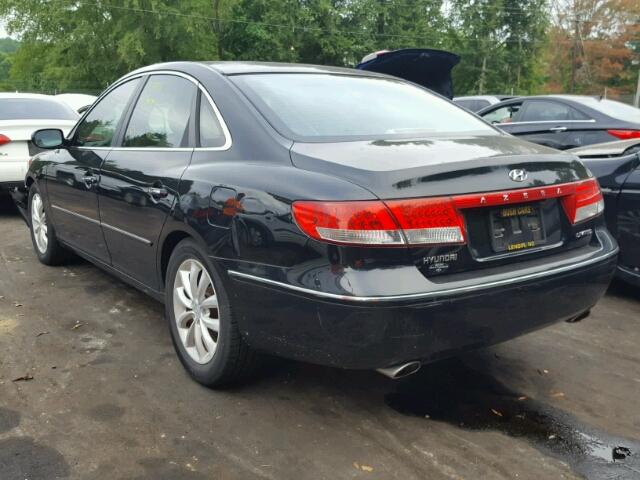 KMHFC46F36A130647 - 2006 HYUNDAI AZERA SE BLACK photo 3