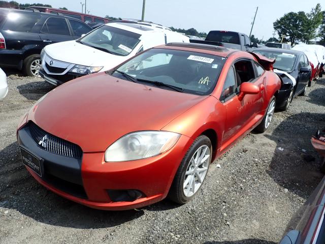 4A3AK34T69E028127 - 2009 MITSUBISHI ECLIPSE GT ORANGE photo 2