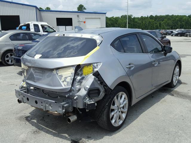 JM1BM1M39E1216969 - 2014 MAZDA 3 GRAND TO SILVER photo 4