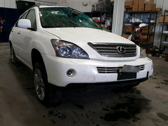 JTJHW31U282042719 - 2008 LEXUS RX 400H WHITE photo 1