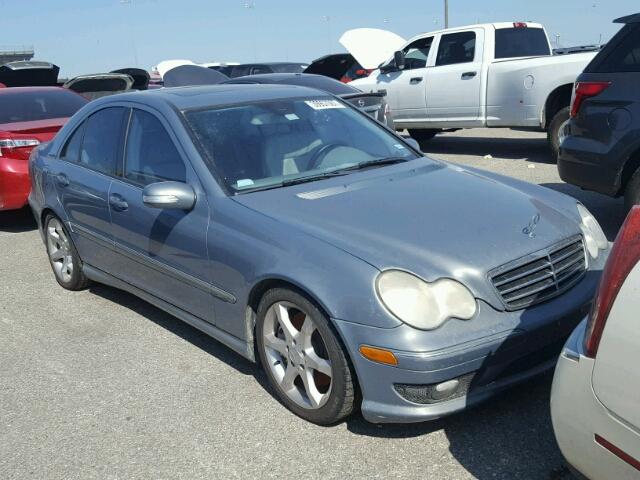 WDBRF52H57F910433 - 2007 MERCEDES-BENZ C 230 BLUE photo 1