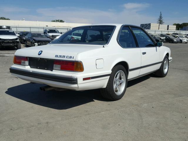 WBAEC8418K3268646 - 1989 BMW 635 CSI AU WHITE photo 4