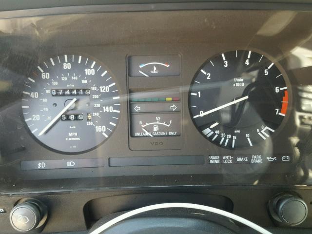 WBAEC8418K3268646 - 1989 BMW 635 CSI AU WHITE photo 8