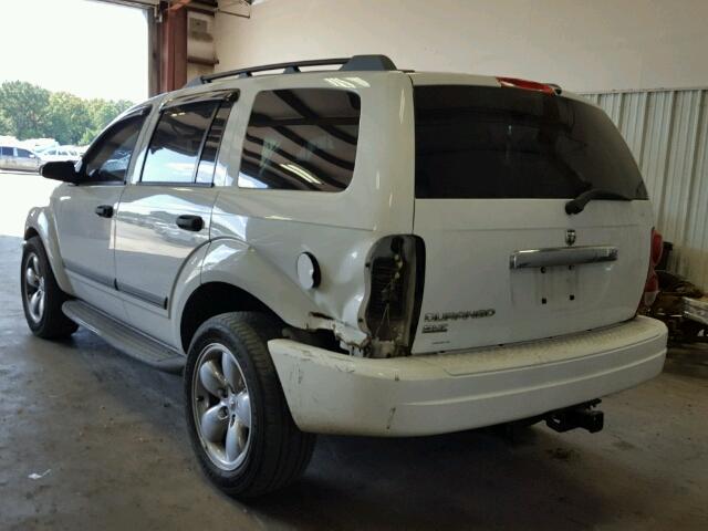 1D4HD48N76F186336 - 2006 DODGE DURANGO SL WHITE photo 3