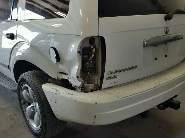 1D4HD48N76F186336 - 2006 DODGE DURANGO SL WHITE photo 9