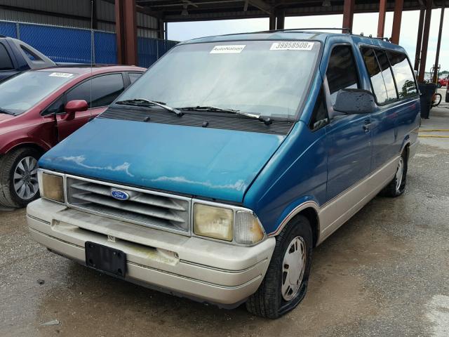 1FMDA31X9RZA17623 - 1994 FORD AEROSTAR GREEN photo 2