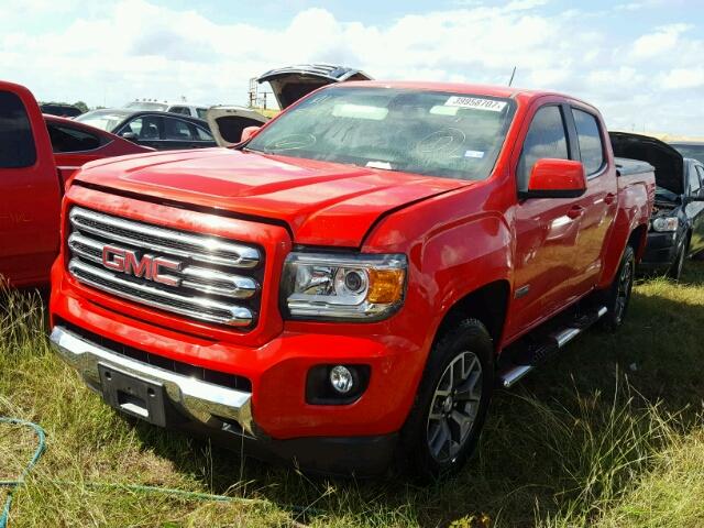 1GTG5BE35F1141132 - 2015 GMC CANYON RED photo 2