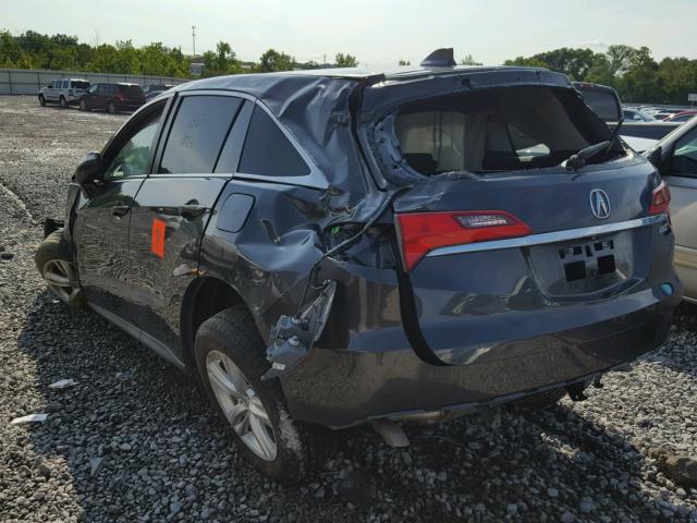 5J8TB3H3XEL016219 - 2014 ACURA RDX BASE GRAY photo 3