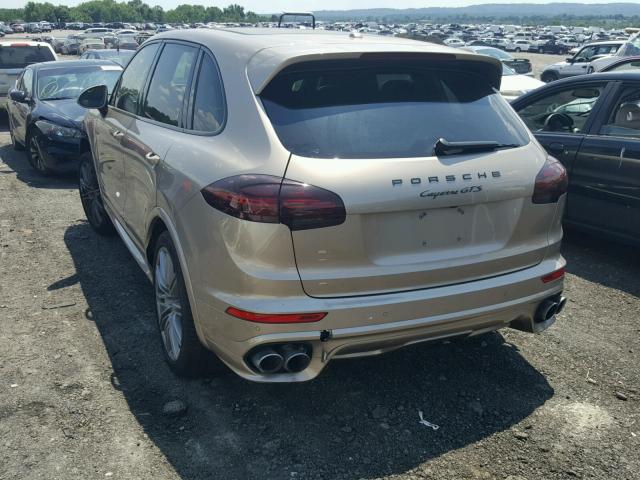 WP1AD2A2XGLA77129 - 2016 PORSCHE CAYENNE GT BEIGE photo 3