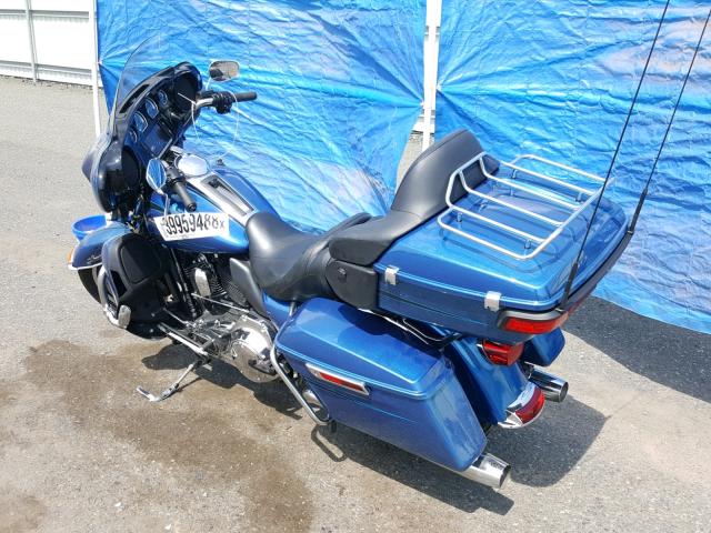 1HD1KEL15EB615671 - 2014 HARLEY-DAVIDSON FLHTK ELEC 蓝色 照片 3