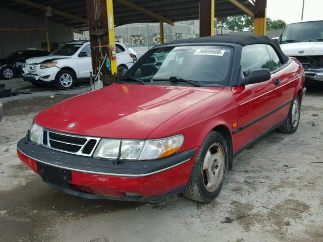 YS3DD75B9V7007996 - 1997 SAAB 900 S RED photo 2