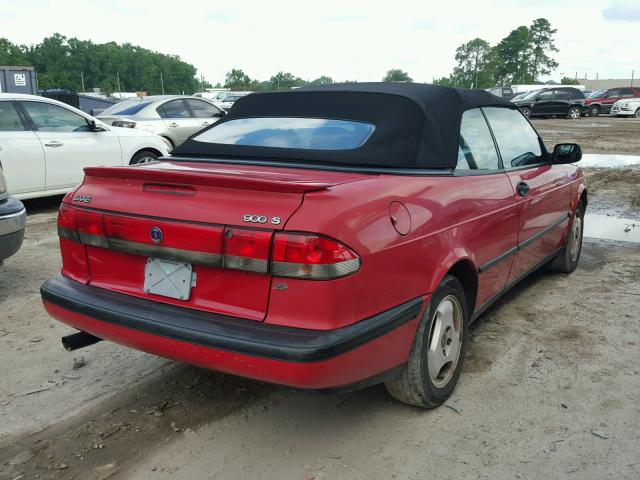 YS3DD75B9V7007996 - 1997 SAAB 900 S RED photo 4