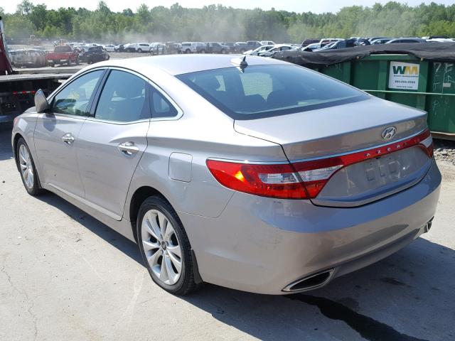 KMHFG4JG3DA224996 - 2013 HYUNDAI AZERA GRAY photo 3