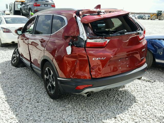 5J6RW1H98HL016563 - 2017 HONDA CR-V TOURI RED photo 3