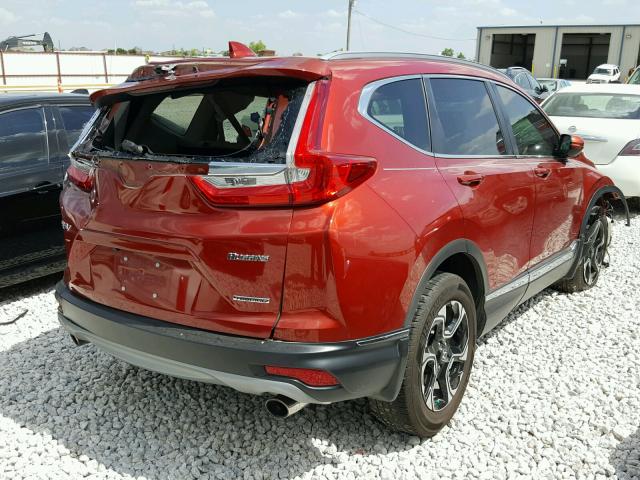 5J6RW1H98HL016563 - 2017 HONDA CR-V TOURI RED photo 4