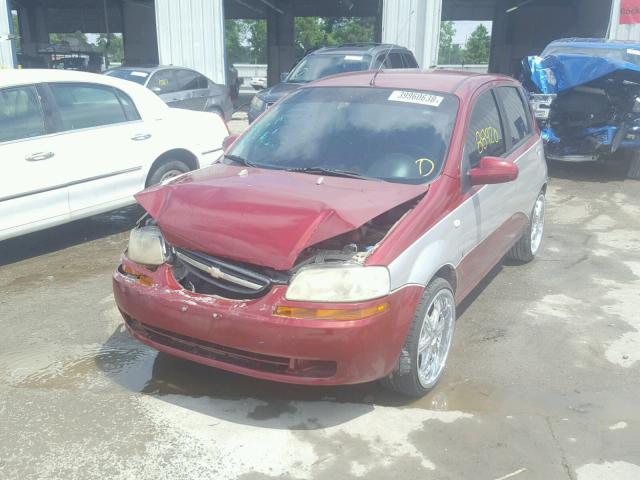 KL1TD666X8B119925 - 2008 CHEVROLET AVEO BASE Екі түсті фото 2