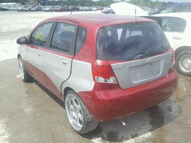 KL1TD666X8B119925 - 2008 CHEVROLET AVEO BASE Екі түсті фото 3