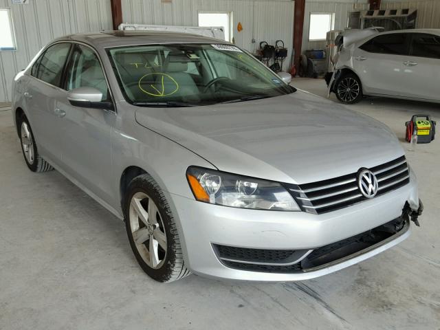 1VWBH7A33CC108728 - 2012 VOLKSWAGEN PASSAT SE SILVER photo 1