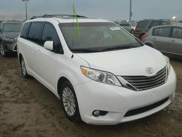 5TDYK3DC4DS302395 - 2013 TOYOTA SIENNA XLE WHITE photo 1