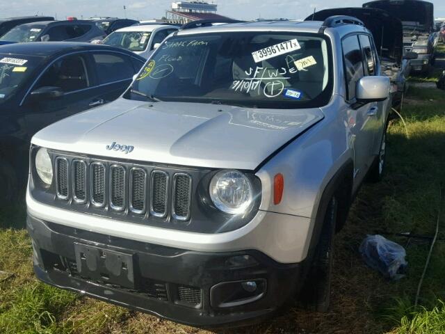 ZACCJABT1FPB85881 - 2015 JEEP RENEGADE L GRAY photo 2