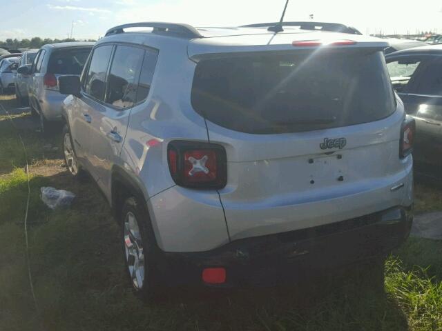 ZACCJABT1FPB85881 - 2015 JEEP RENEGADE L GRAY photo 3