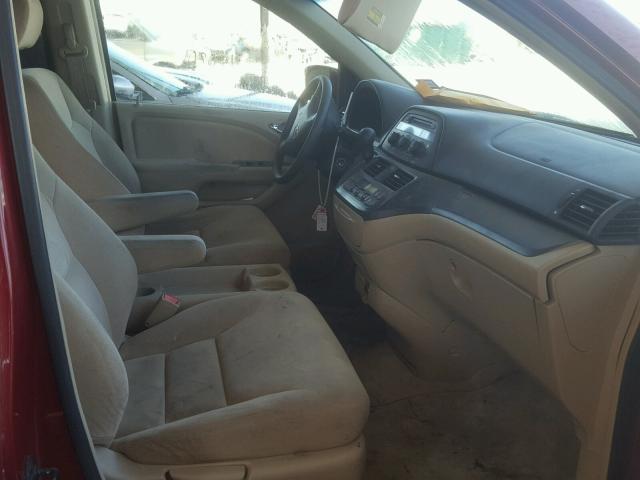 5FNRL38476B425586 - 2006 HONDA ODYSSEY EX MAROON photo 5