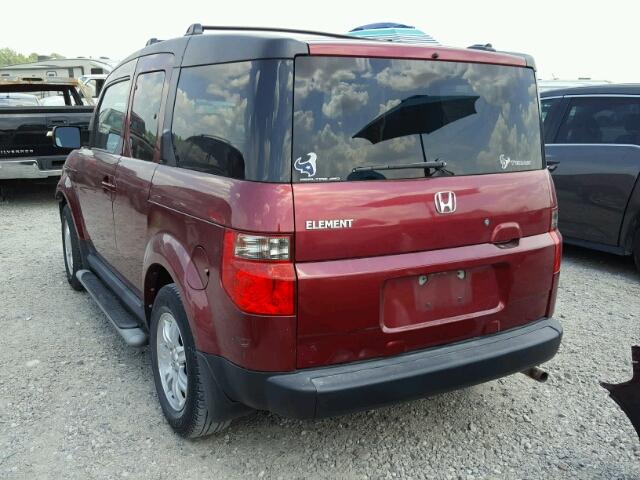 5J6YH28796L003232 - 2006 HONDA ELEMENT EX RED photo 3