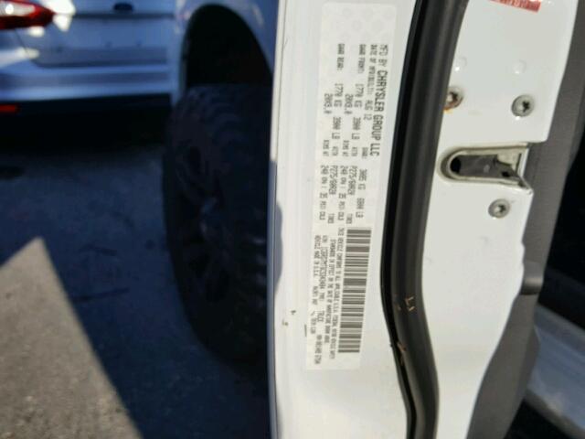 1C6RD7MT6CS343484 - 2012 DODGE RAM 1500 S WHITE photo 10