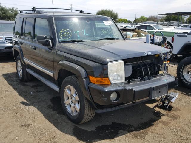 1J8HG58246C165034 - 2006 JEEP COMMANDER BLACK photo 1